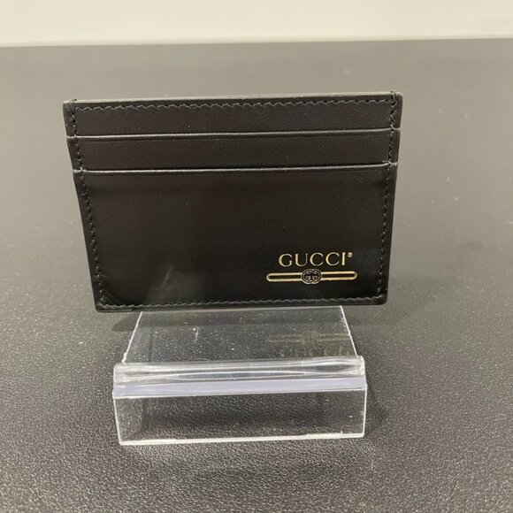 NWOT Gucci Interlocking GG Logo Leather Card Holder (JB1146) - Picture 1 of 4
